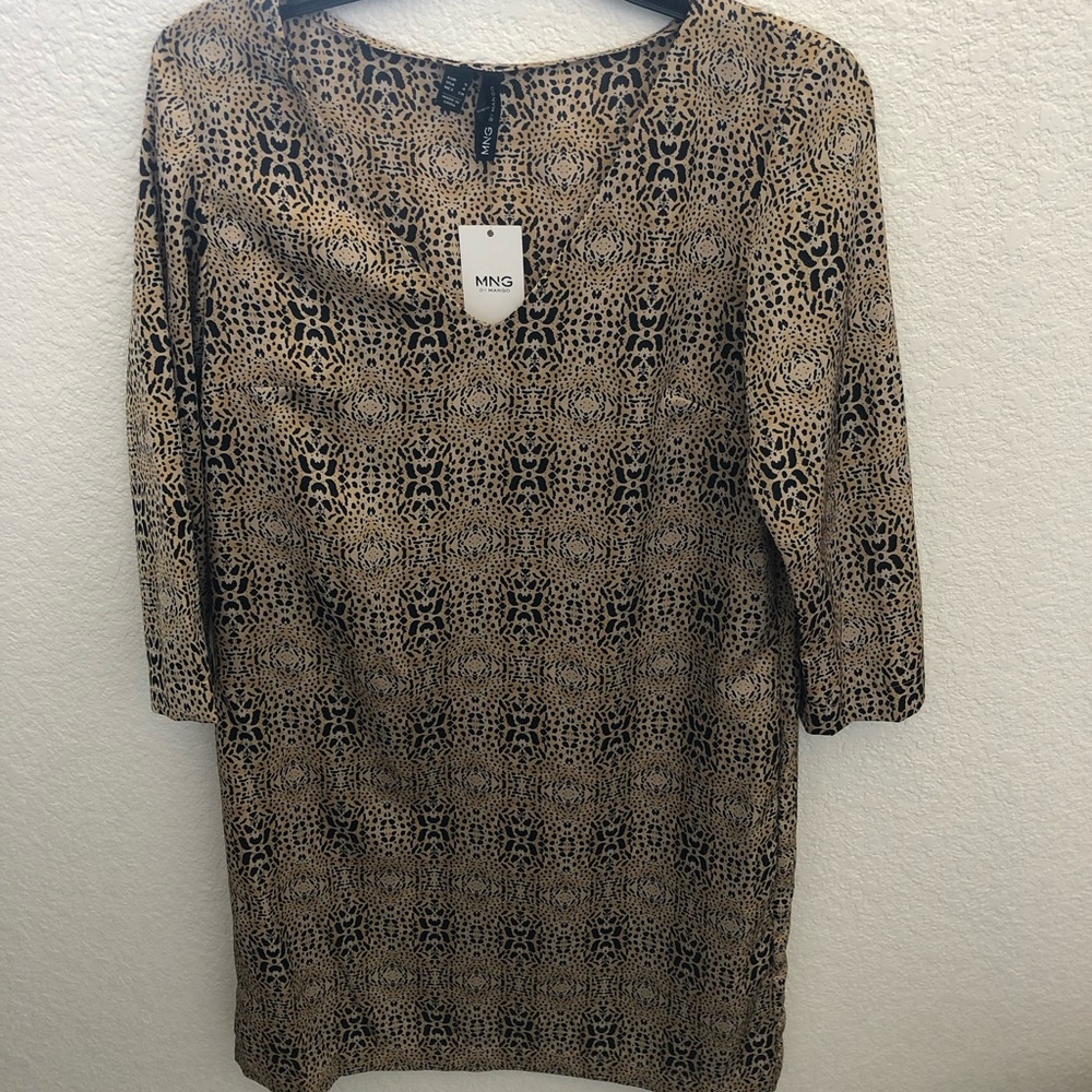 New MNG by Mango animal print dress